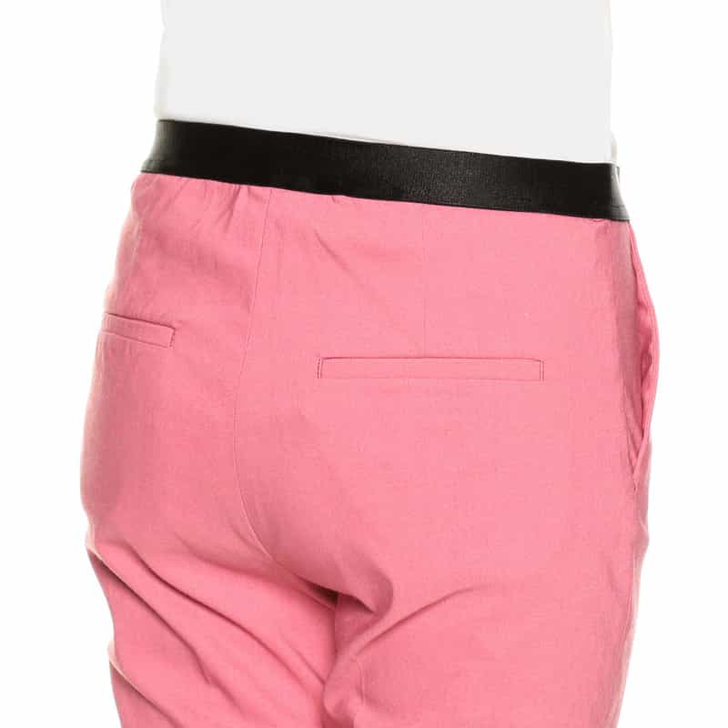 BARNEYS NEW YORK ウォッシャブルバックウエストゴムパンツ PINK