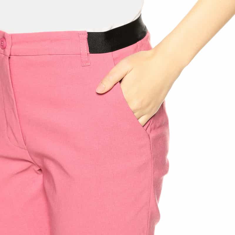 BARNEYS NEW YORK ウォッシャブルバックウエストゴムパンツ PINK