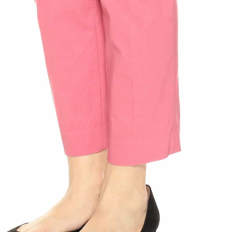 BARNEYS NEW YORK ウォッシャブルバックウエストゴムパンツ PINK