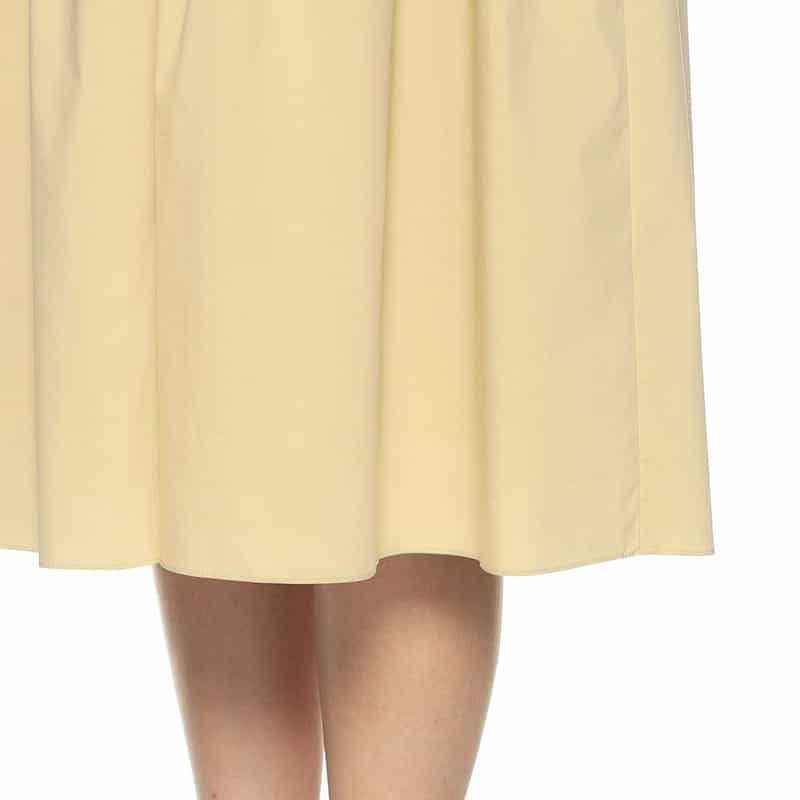 BARNEYS NEW YORK ウォッシャブルティアードシャツドレス LIGHT YELLOW