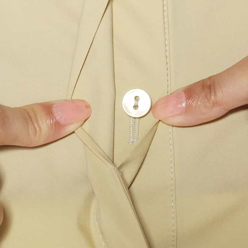 BARNEYS NEW YORK ウォッシャブルティアードシャツドレス LIGHT YELLOW