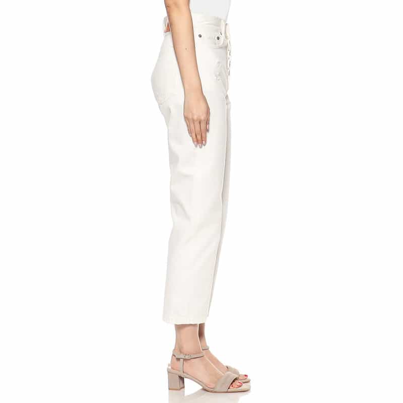 ACNE STUDIOS ストレートデニムパンツ WHITE