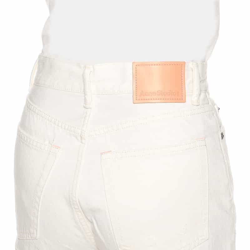 ACNE STUDIOS ストレートデニムパンツ WHITE