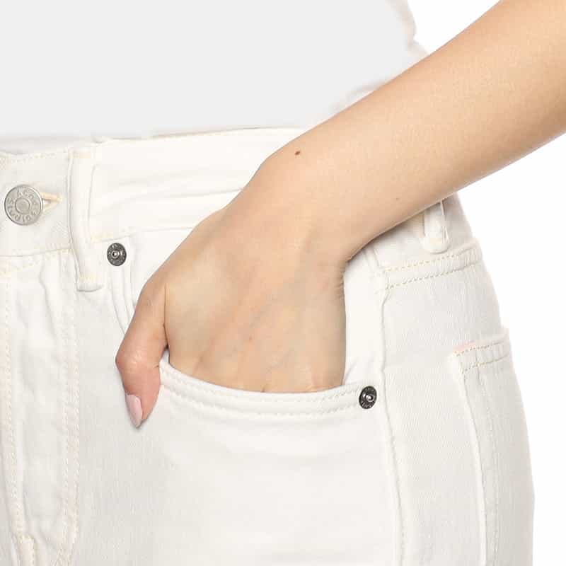 ACNE STUDIOS ストレートデニムパンツ WHITE