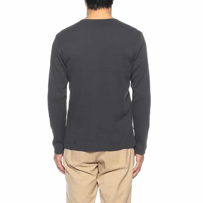 BARNEYS NEW YORK コットンカシミヤサーマルTシャツ DARK GRAY