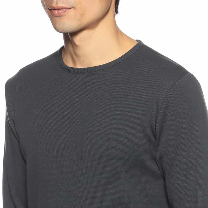 BARNEYS NEW YORK コットンカシミヤサーマルTシャツ DARK GRAY