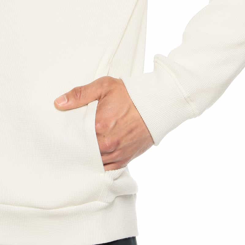 BARNEYS NEW YORK コットンカシミヤジップアップパーカ WHITE