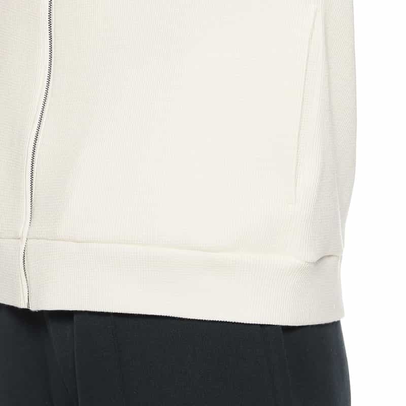 BARNEYS NEW YORK コットンカシミヤジップアップパーカ WHITE