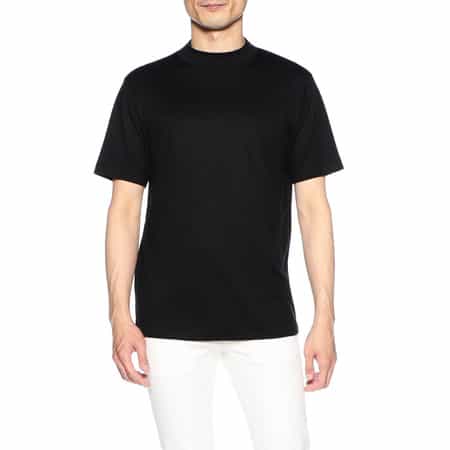 ウォッシャブルウールモックネックTシャツ