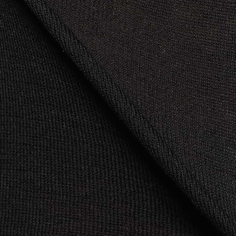 BARNEYS NEW YORK シルク×コットンニットプルオーバー BLACK