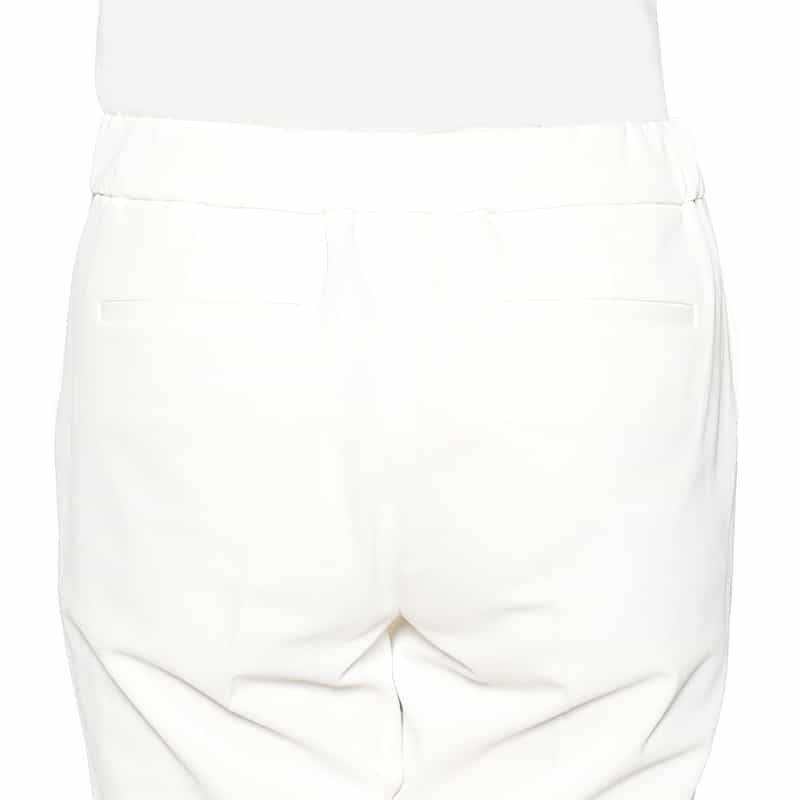 BARNEYS NEW YORK ウォッシャブル ボディシェルテーパードパンツ WHITE