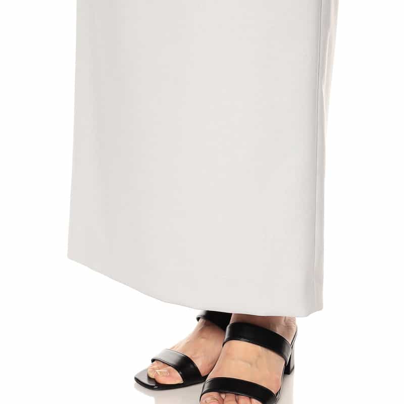 BARNEYS NEW YORK ウォッシャブルロングタイトスカート LIGHT BLUE