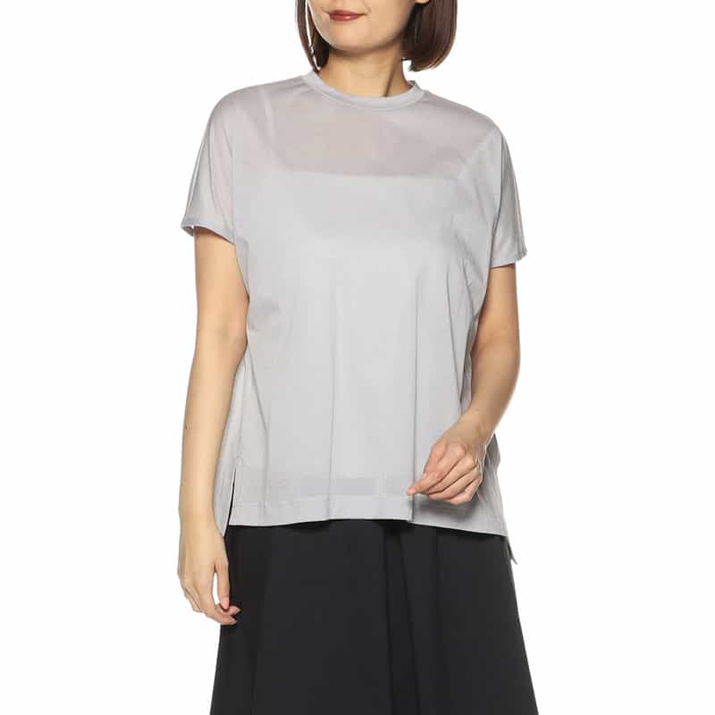 BARNEYS NEW YORK バックタックシアーカットソー（キャミソール付き） LIGHT BLUE