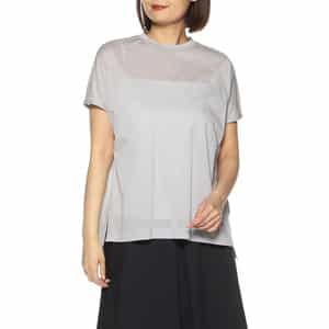 バックタックシアーカットソー（キャミソール付き）