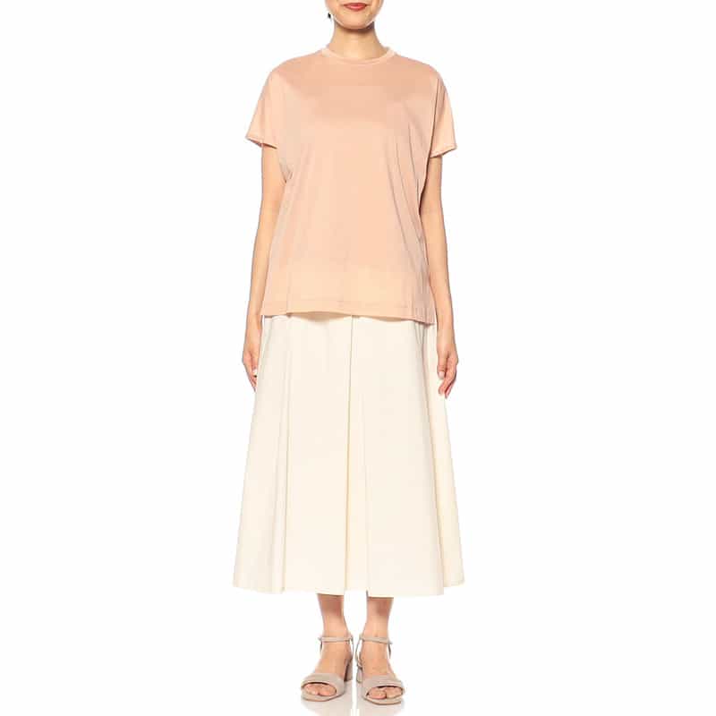 BARNEYS NEW YORK バックタックシアーカットソー（キャミソール付き） LIGHT PINK