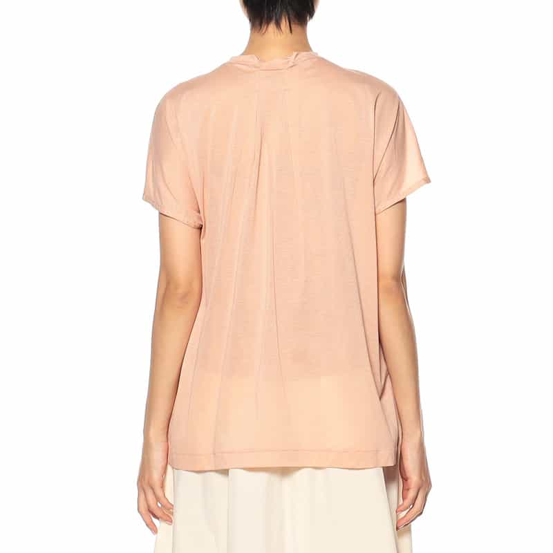BARNEYS NEW YORK バックタックシアーカットソー（キャミソール付き） LIGHT PINK