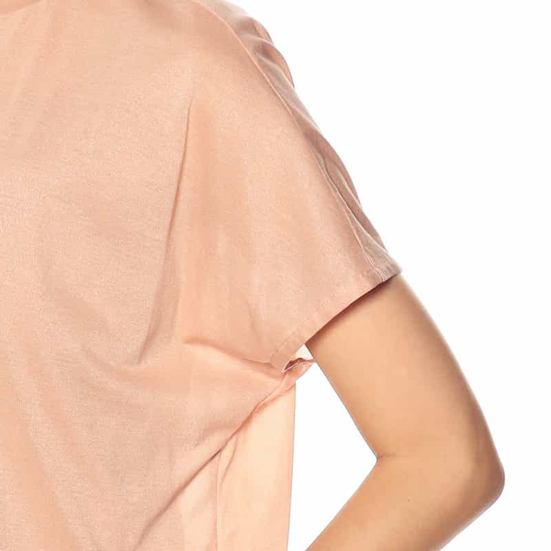 BARNEYS NEW YORK バックタックシアーカットソー（キャミソール付き） LIGHT PINK