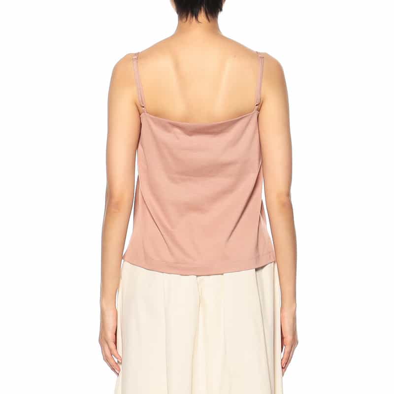 BARNEYS NEW YORK バックタックシアーカットソー（キャミソール付き） LIGHT PINK
