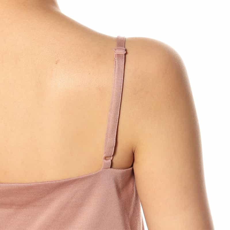 BARNEYS NEW YORK バックタックシアーカットソー（キャミソール付き） LIGHT PINK