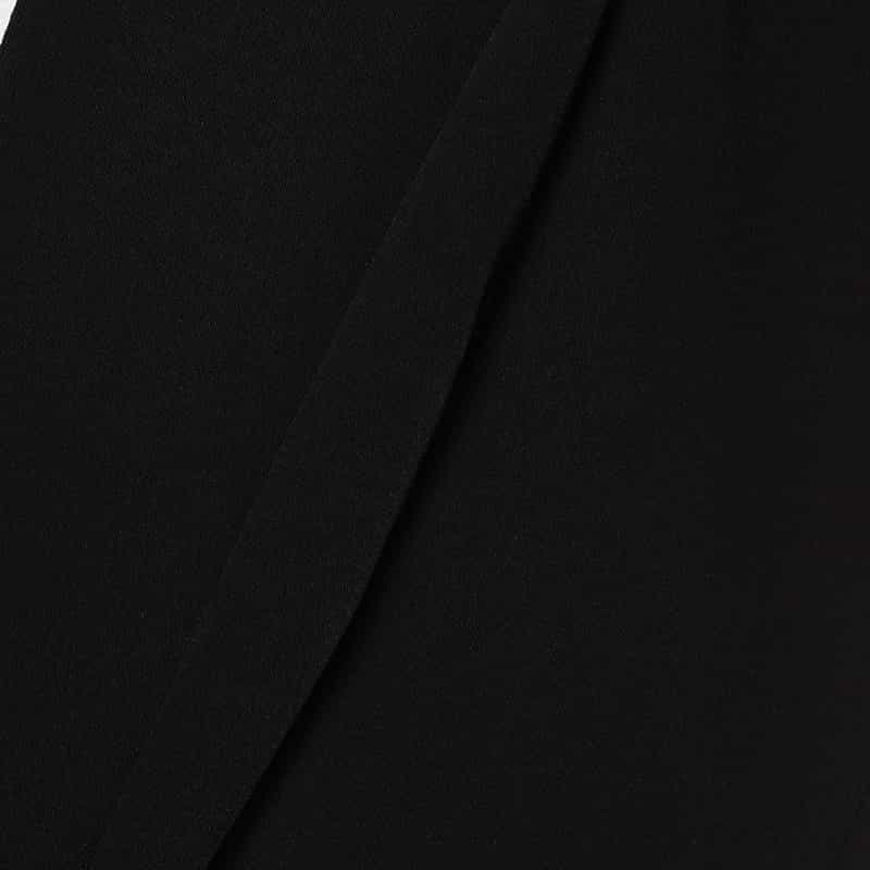 BARNEYS NEW YORK セットアップウォッシャブルノーカラージャケット BLACK