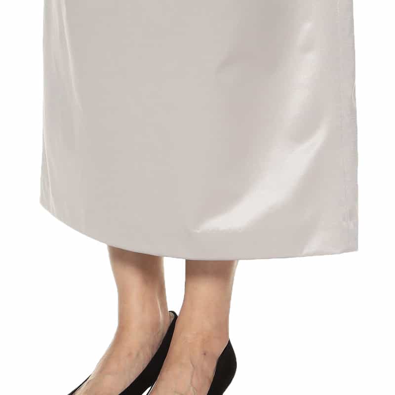 BARNEYS NEW YORK セットアップウォッシャブルシャイニージャージースカート LIGHT GRAY