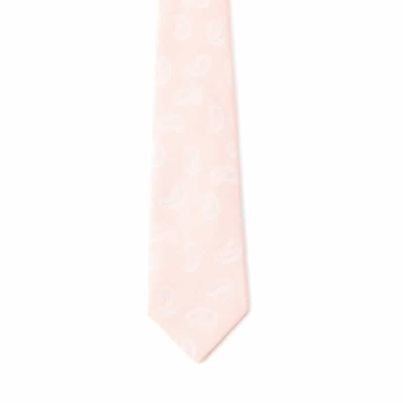 BARNEYS NEW YORK ペイズリー柄タイ PINK