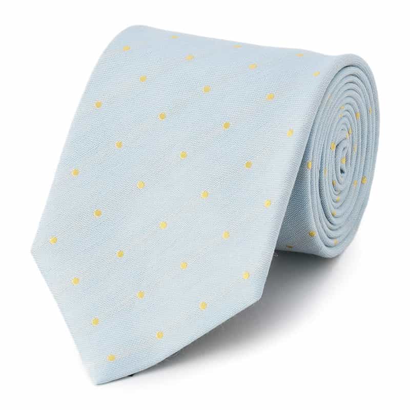 BARNEYS NEW YORK ドット柄タイ LIGHT BLUE