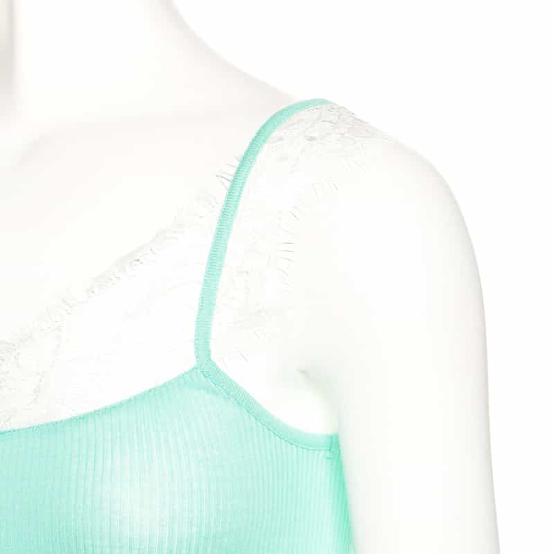 OSCALITO “RIB" キャミソール LIGHT GREEN