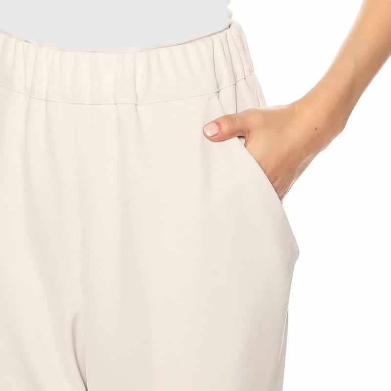 BARNEYS NEW YORK セットアップウォッシャブルジャージーパンツ IVORY