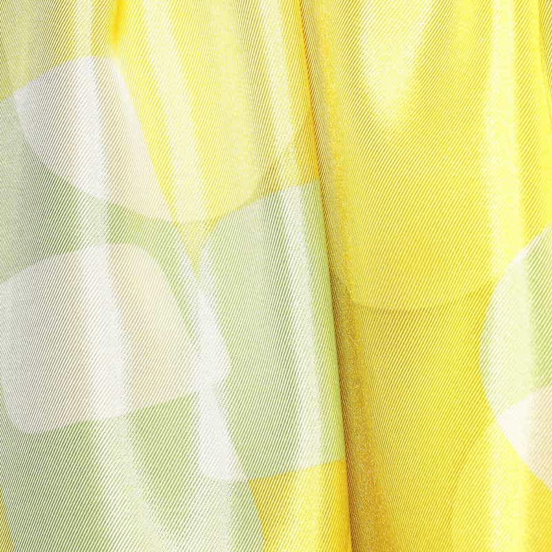 BARNEYS NEW YORK セットアップウォッシャブルジオメトリック柄プリントスカート YELLOW