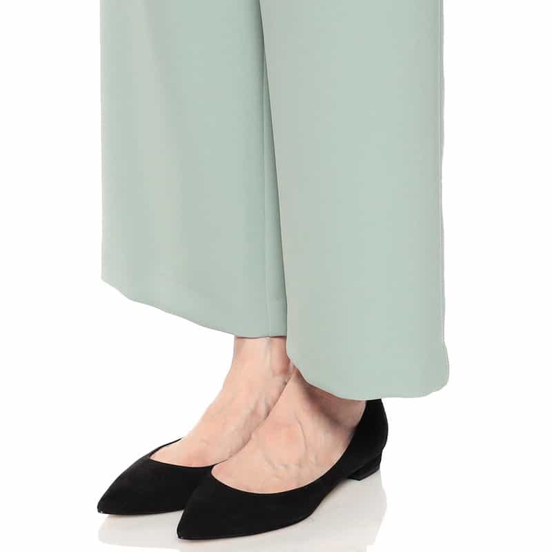 BARNEYS NEW YORK ウォッシャブルツイルワイドパンツ LIGHT BLUE