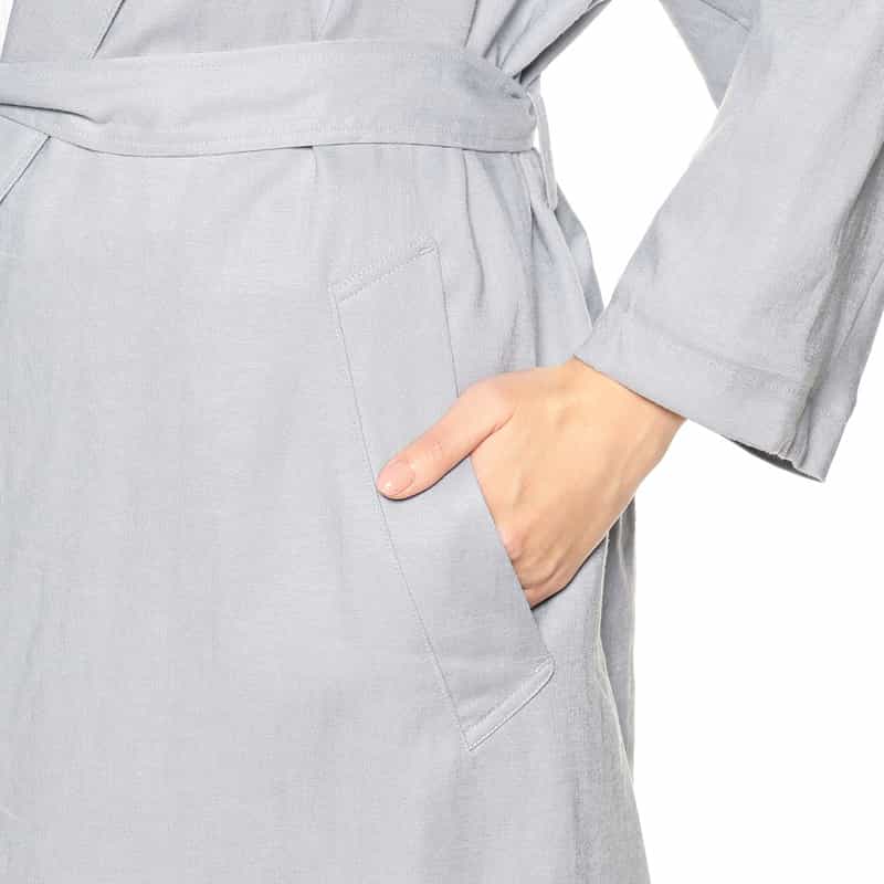 BARNEYS NEW YORK ベルテッドトッパーコート LIGHT BLUE