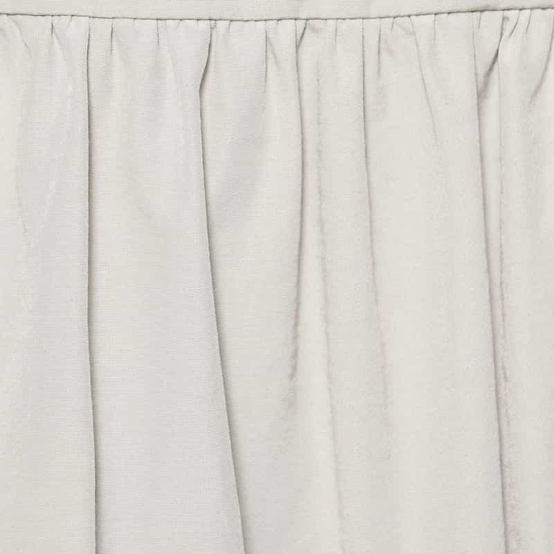 BARNEYS NEW YORK ウォッシャブルティアードスカート LIGHT GRAY