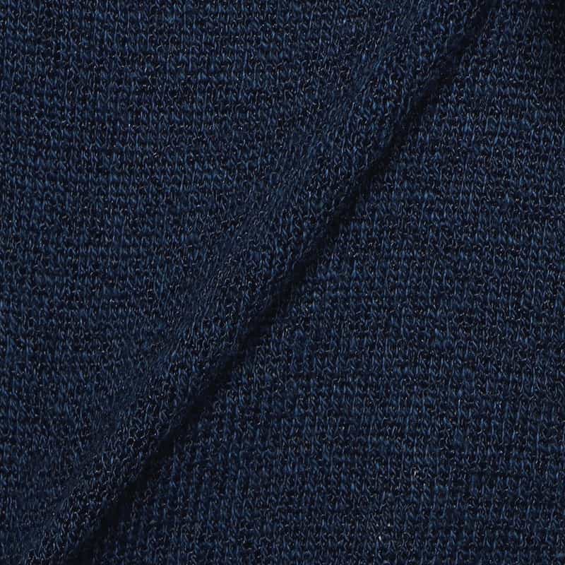 BARNEYS NEW YORK レーヨン×コットン×リネンニットジャケット NAVY