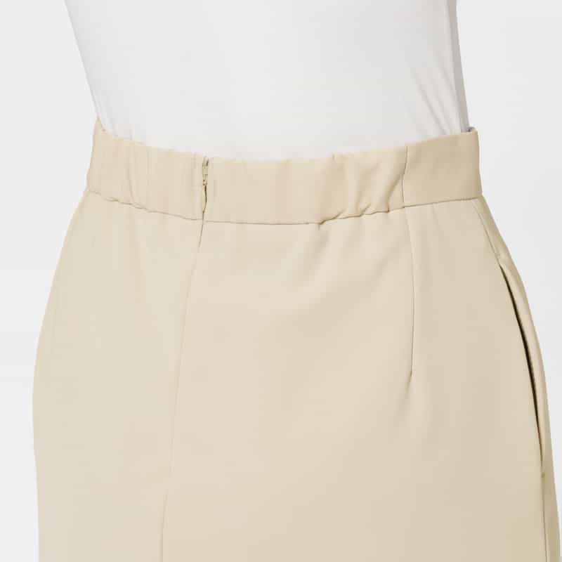 BARNEYS NEW YORK ダブルクロス素材Aラインスカート BEIGE