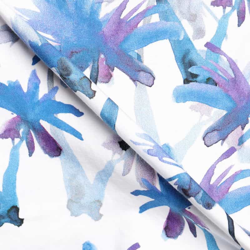 GUY ROVER プリントオープンカラーシャツ BLUE