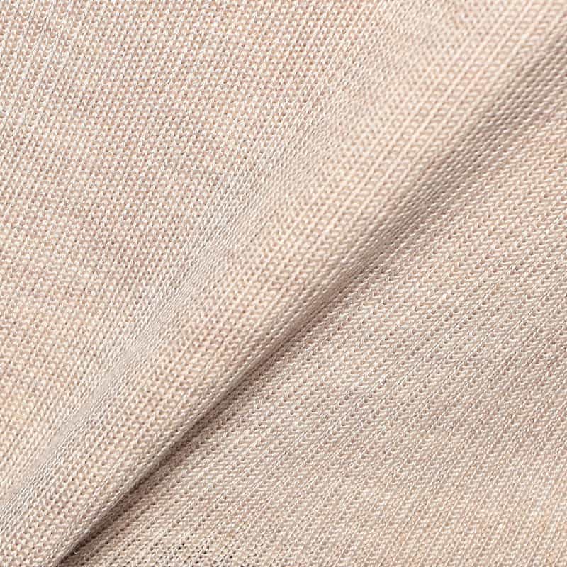 BARNEYS NEW YORK ウォッシャブルシルクリブノースリーブニットプルオーバー LT BEIGE