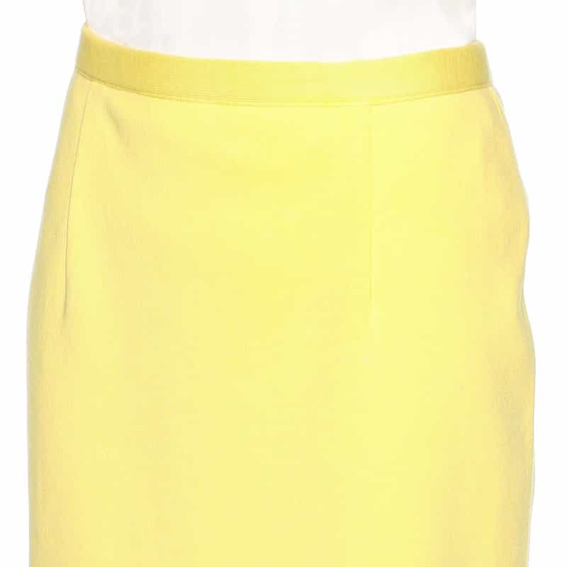 BARNEYS NEW YORK ウォッシャブルコットンニットタイトスカート YELLOW