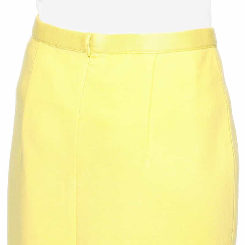 BARNEYS NEW YORK ウォッシャブルコットンニットタイトスカート YELLOW