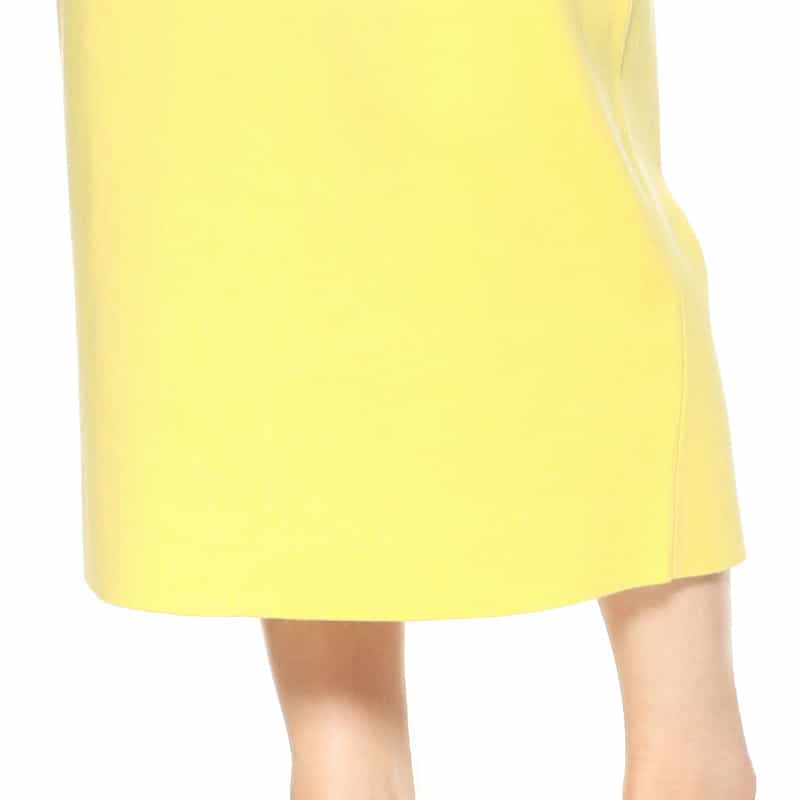 BARNEYS NEW YORK ウォッシャブルコットンニットタイトスカート YELLOW