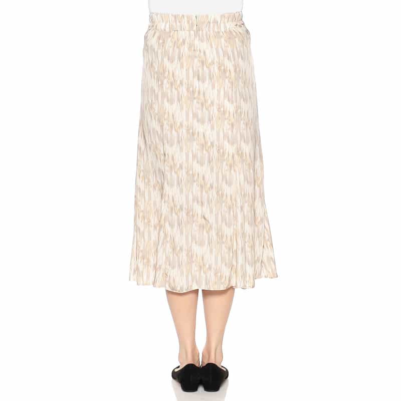 BARNEYS NEW YORK セットアップウォッシャブルプリントスカート LT BEIGE