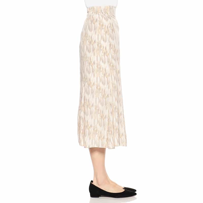 BARNEYS NEW YORK セットアップウォッシャブルプリントスカート LT BEIGE