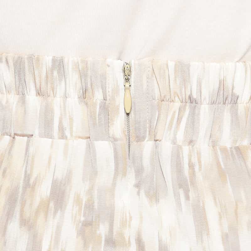 BARNEYS NEW YORK セットアップウォッシャブルプリントスカート LT BEIGE