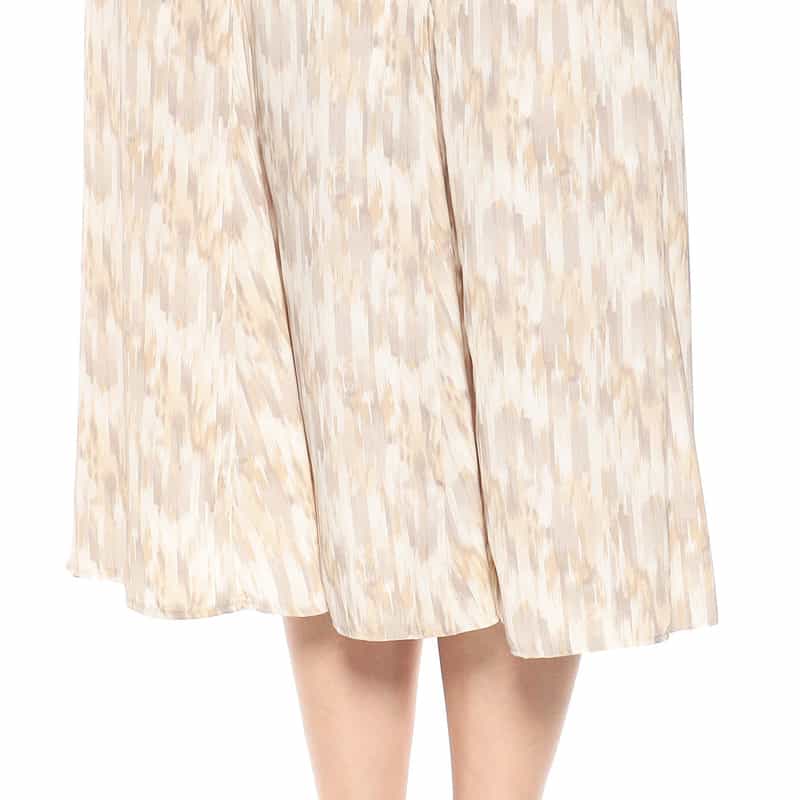 BARNEYS NEW YORK セットアップウォッシャブルプリントスカート LT BEIGE