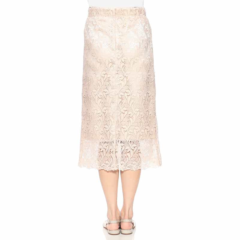 BARNEYS NEW YORK セットアップウォッシャブルレーススカート LIGHT PINK