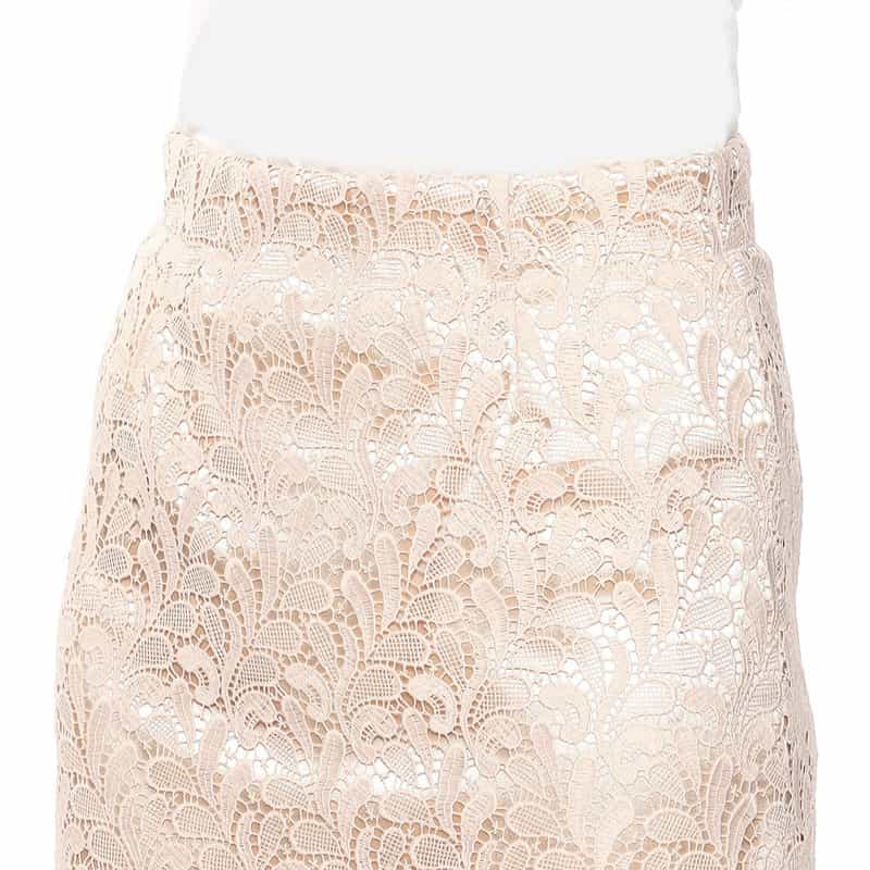 BARNEYS NEW YORK セットアップウォッシャブルレーススカート LIGHT PINK