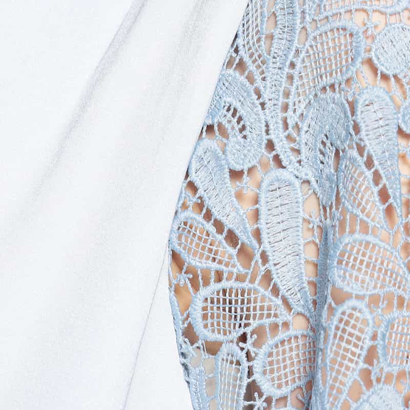 BARNEYS NEW YORK セットアップウォッシャブルコンビネーションブラウス LIGHT BLUE