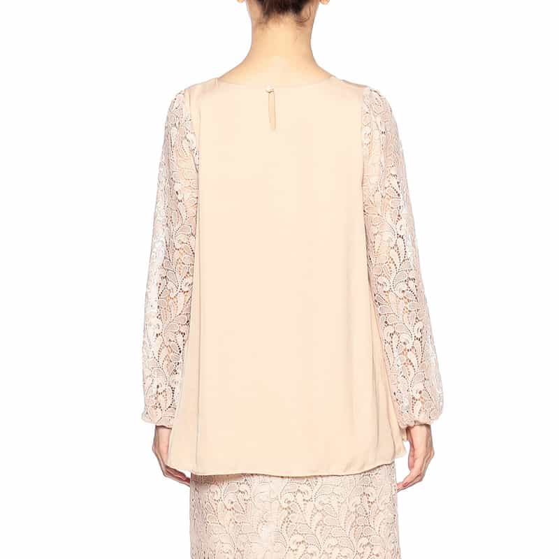 BARNEYS NEW YORK セットアップウォッシャブルコンビネーションブラウス LIGHT PINK