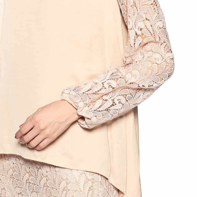 BARNEYS NEW YORK セットアップウォッシャブルコンビネーションブラウス LIGHT PINK