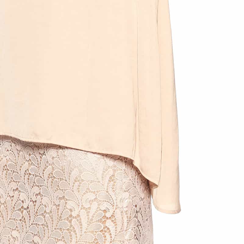 BARNEYS NEW YORK セットアップウォッシャブルコンビネーションブラウス LIGHT PINK